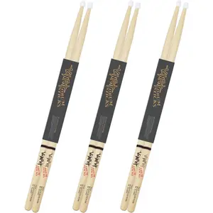 Drum Sticks 7B Classic Maple Drumsticks Nylon Tip Drum Stick for Musical Instrument Percussion Drumstick for  Adults and Beginners (3 Pair)