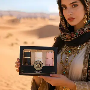 Middle Eastern Arabic Fragrance Set, Long-Lasting Natural Scent, Three-Piece Aroma Decorations, Durable and Gentle Fragrance