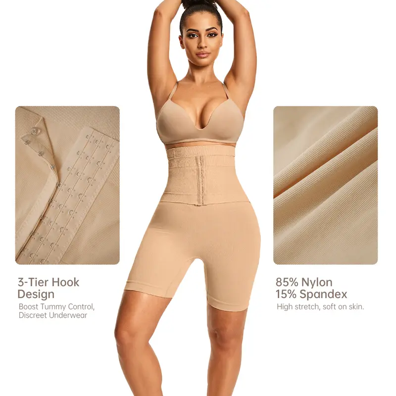 Product Introduction of VVL Holiday Haul Belt Waist Shapewear for Women Tummy Control Butt Lift Seamless Shorts for Easy Bathroom Wear Compression Basic Minimalist Style 5