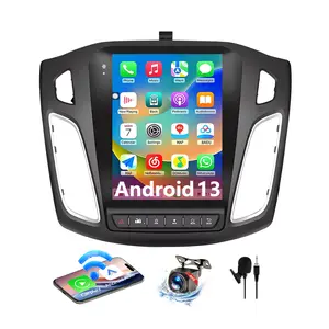 9.7" Android 13 Car Stereo for Ford Focus 2012-2018 Wireless CarPlay/Android Auto, 2+64GB, GPS, Bluetooth, Retains SWC & Backup Camera