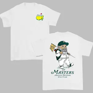 Masters 2025 Golf Gnome Shirt Augusta National Graphic Tee Cotton Apparel For Men Women Tournament Souvenir Gift For Golf Fans High Quality Cotton Fabric - Menswear