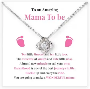 Mommy To Be Gift, New Mom Gifts For Women, Baby To Mommy Gift With Interlocking Heart Amazing Message Card, First Time Mom Gifts, Mommy To Be Gift Ideas For Mother's Day, Birthday Present For Expecting Moms