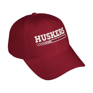adidas Mens Nebraska Cornhuskers Adjustable Slouch Cap  - Red