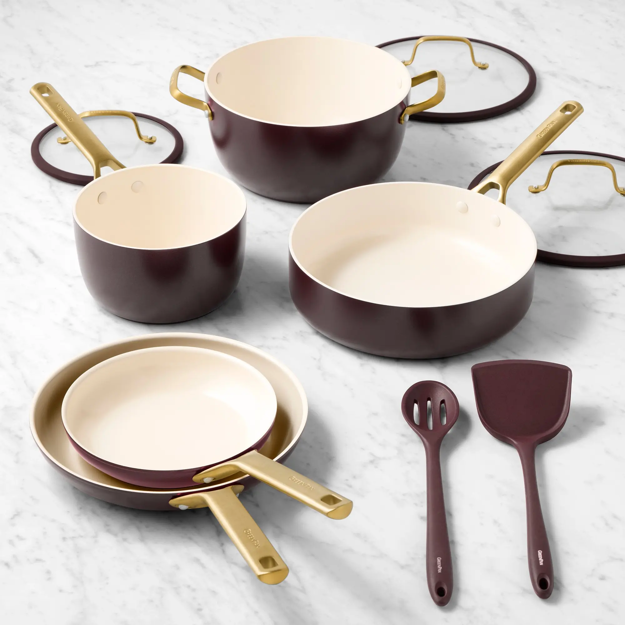 GreenPan Reserve Pro Ceramic Nonstick 10-Piece Cookware Set