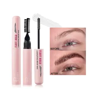 Natural three-dimensional eyebrow cream, double head with eyebrow comb, eyebrow styling cream, colorless eyebrow gel
