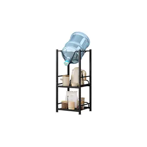 1 Gallon Water Bottle Rack for Coffee, Tea, Tea Cups and Water Cups Storage Rack, 3-Layer Storage Rack Heavy Duty Water Storage Rack for Home, Office, Garage