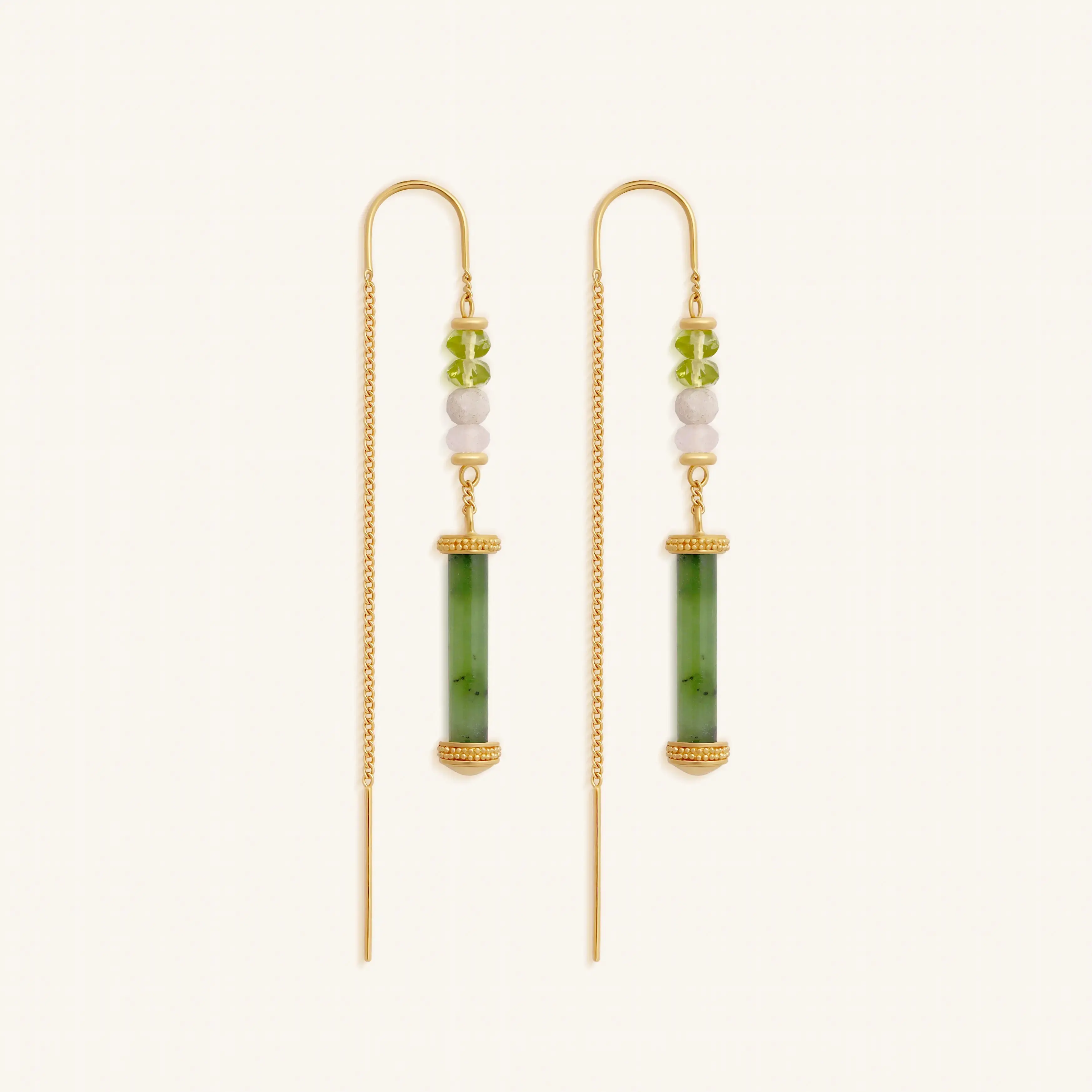 Renewed Radiance Multi-Stone Threader Earrings