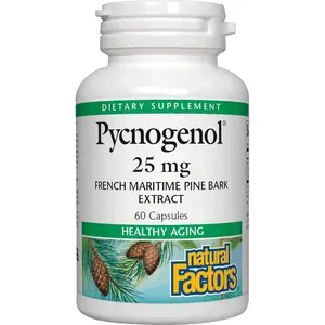 Natural Factors Pycnogenol Pine Bark 25mg 60 Capsules