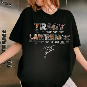 Tracy Lawrence Graphic Tee, Song List Graphic Tee, Fashion Cotton, Full Colors, Full Sizes, For Men, For Women