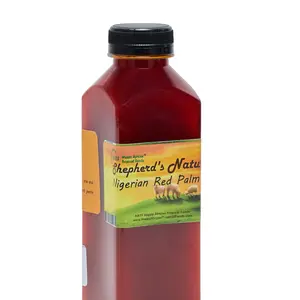HATF's Shepherd's Natural Red Palm Oil (500ml/16.9 fl. oz) - All natural (nothing added), Virgin, and Nutrient-Dense for Healthy Cooking, Skincare & Hair Care Routines.