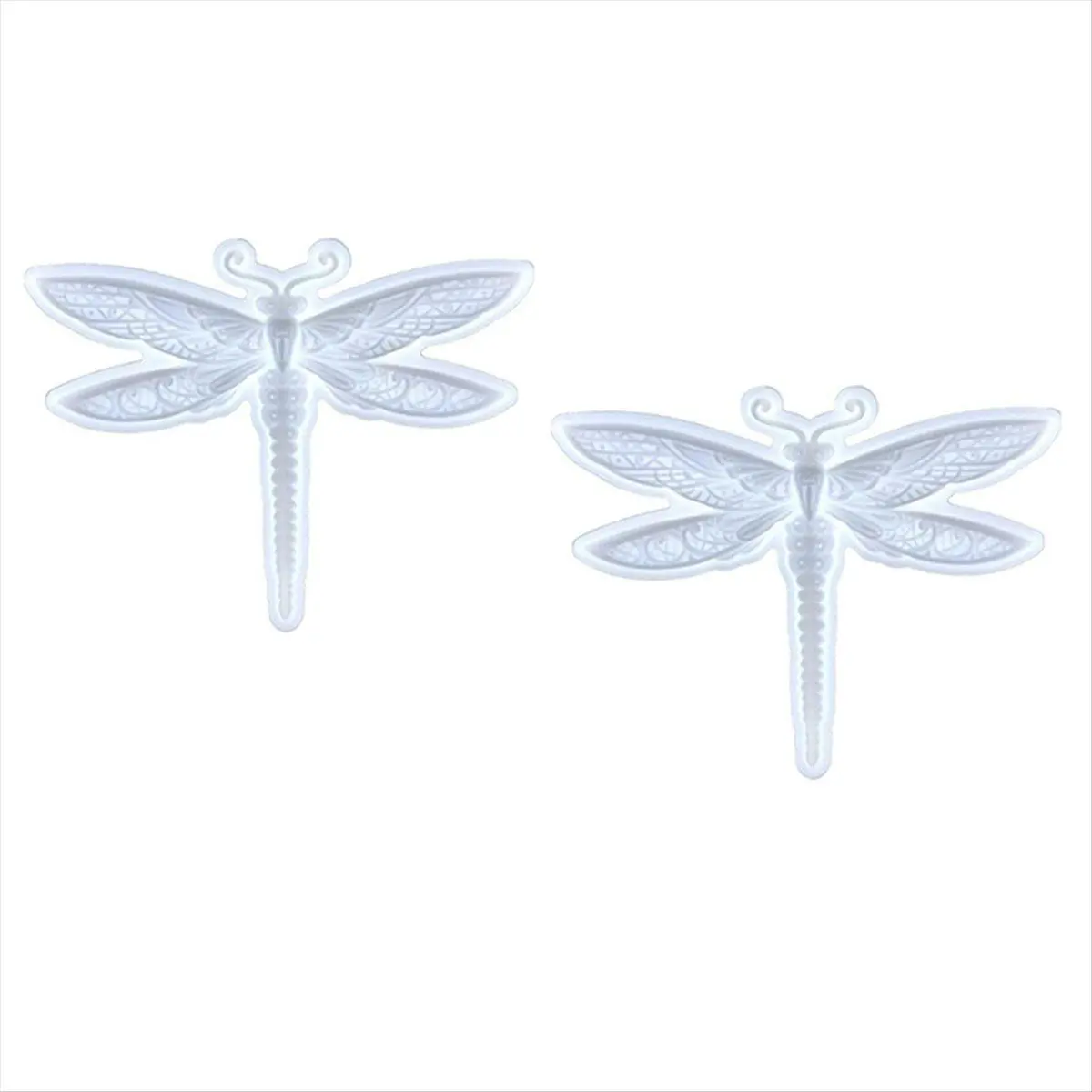 2-Pack Flexible 2x Dragonfly Silicone Molds (20.5x15.6cm) - Reusable 3D Molds for Epoxy Resin Casting, Wall Art, Beads Making, DIY Crafters & Adults, Thanksgiving, Birthday, Housewarming, Anniversary Gifts, Jewelry Making, Birthdays, Artistic
