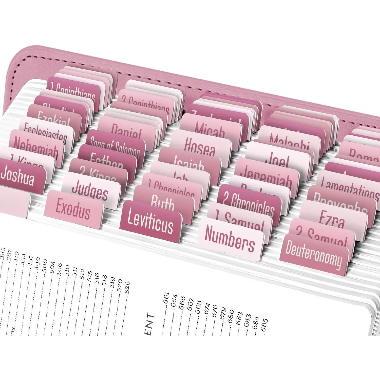 -  & White  Tabs for Old and  Testament, 80 Large Print Tabs for  Study, Water-Resistant and Durable  Index Tabs for Women and Men - 1.7" Wide