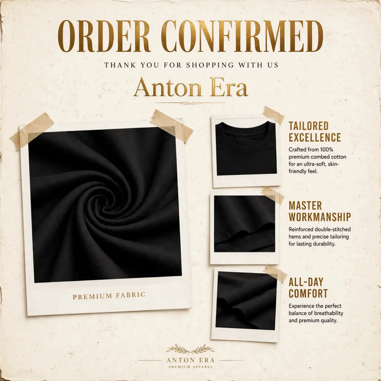 Thank You  + Anton Era Customer Thank You Card for Shirt 14 [Gift Not For Sale]