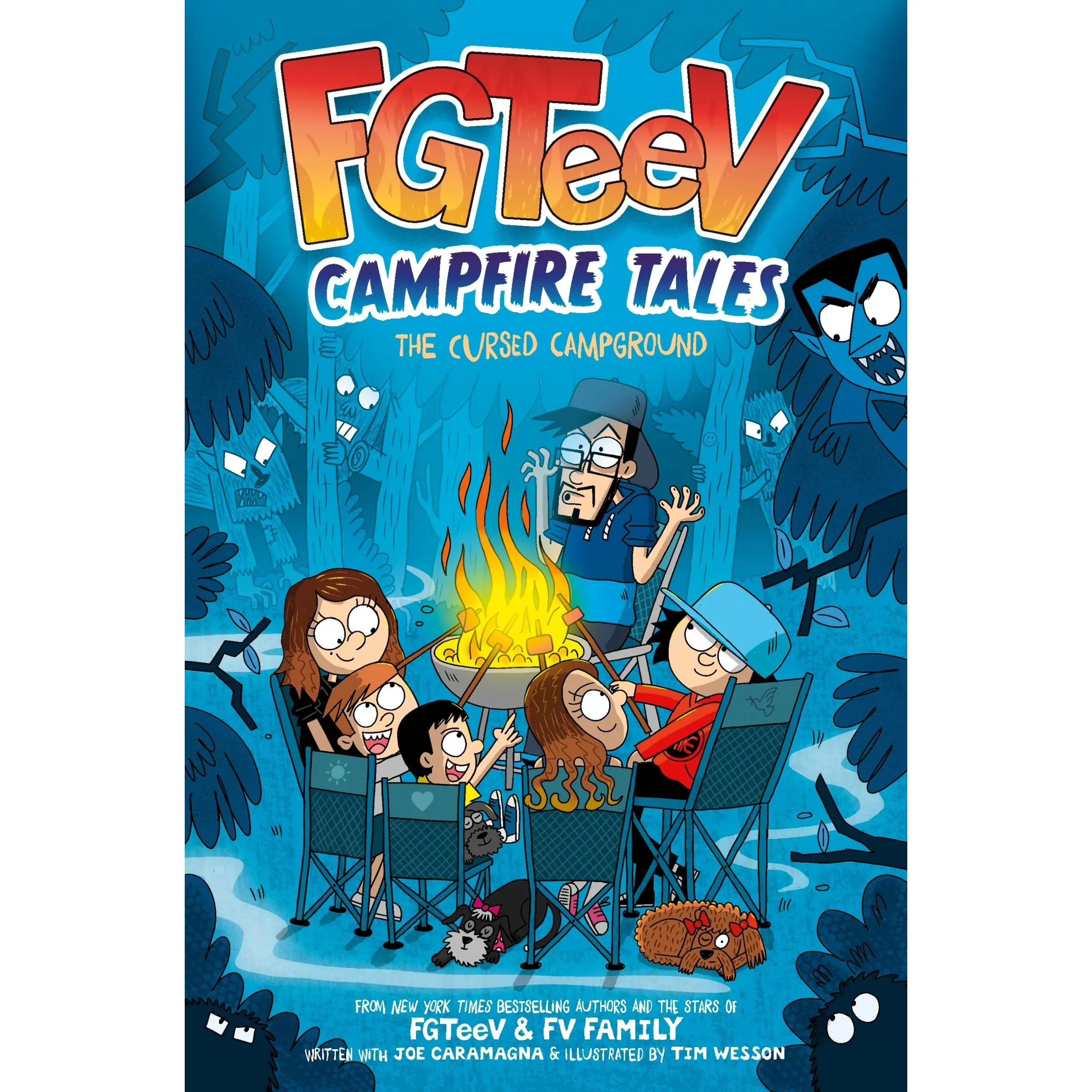 FGTeeV Campfire Tales #1: The Cursed Campground (FGTeeV Campfire Tales: Volume Number 1) by FGTeeV||Tim Wesson [Hardback Book]