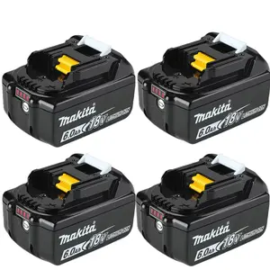 High quality 4 PACK 6.0Ah 18v Battery Replacement for Makita Power Tool BL1860 BL1860B BL1850 NEW