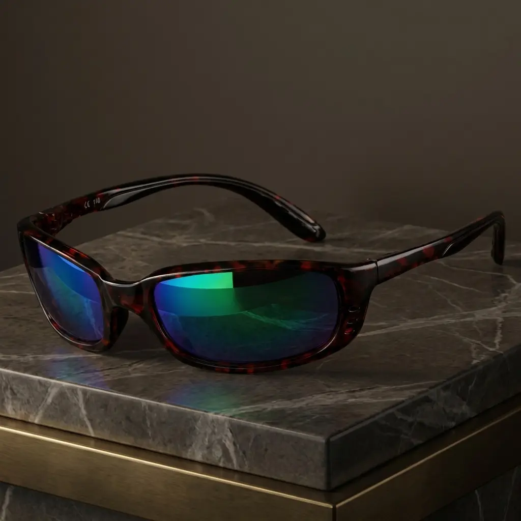 Retro-Sport Wrap-Around Sunglasses for Adults, Mirrored UV400 Lenses with Vented PC Frame, Lightweight Anti-Fog Eyewear for Festivals & Streetwear