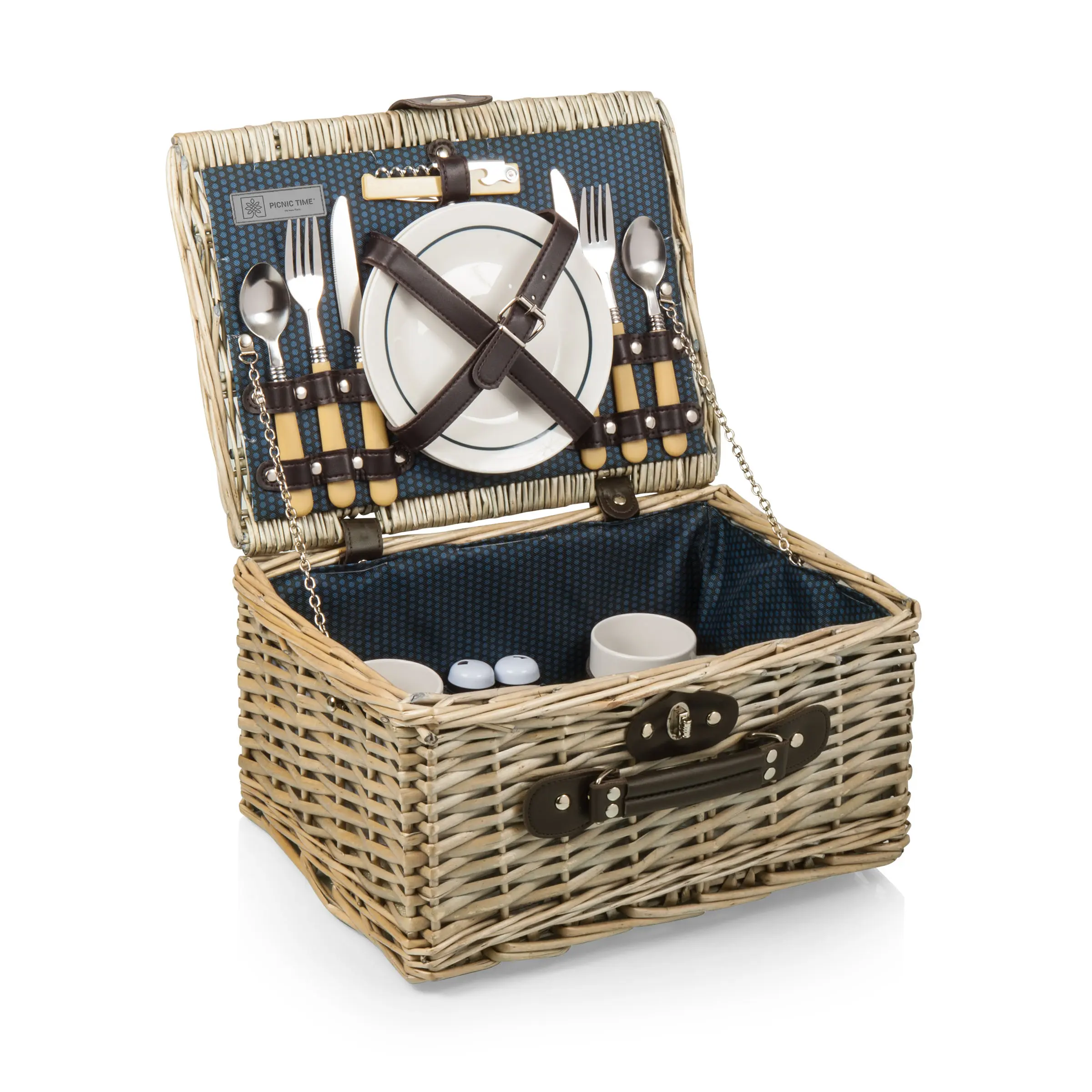 Catalina Picnic Basket, (Dahlia Collection - Navy 