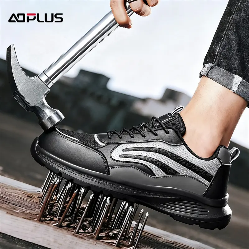 Black Samurai Work Boots - Non-Slip & Wear-Resistant, Industrial-Grade Safety Protective Footwear