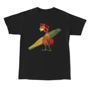 Chicken Joe Shirt, Beach Surf Unisex T-Shirt Back Printed Cotton Casual Classic--100% cotton Breathable comfortable--Give himher a gift chicken shirt design Check Domestic Top Fit Womenswear Black Crewneck Fitted Streetwear Tshirt Shortsleeve Tropical