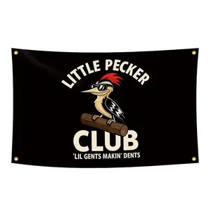 Little Pecker Club Funny Flag 3x5 wall decor banner gift husband Flag Ornaments large big Slogan Tapestry seasonal fathers day Decorative US Camping