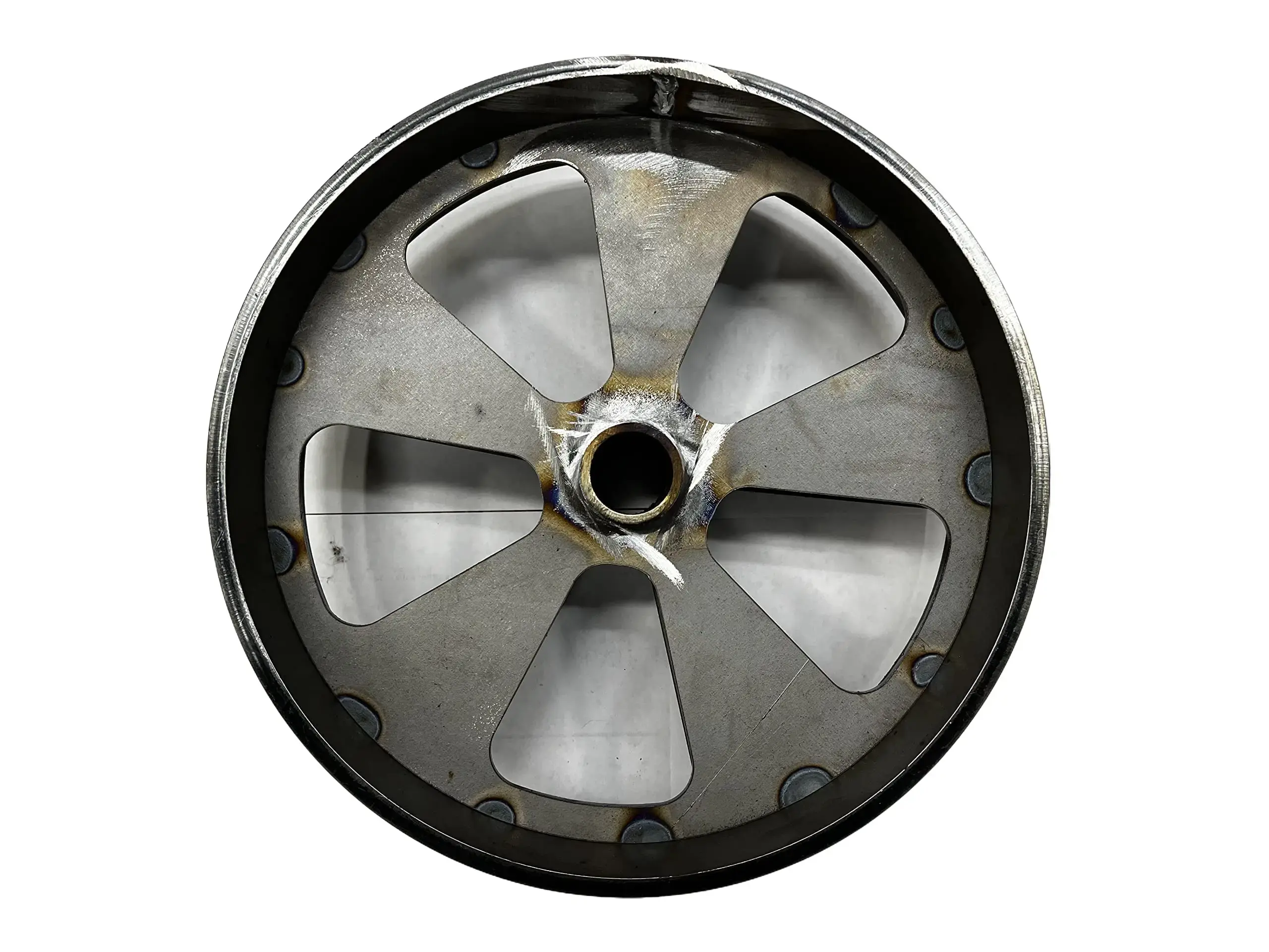 Custom Built Heavy Duty Steel Wheels for Barbecue Grill - 10-in and 15-in Sizes