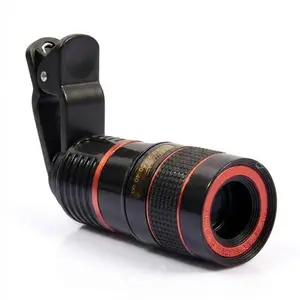8X HD Portable Phone Telescope Lens Clip-On Zoom for Camping & Hiking