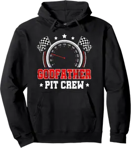 Godfather Pit Crew Race Car Birthday Party Racing Family Pullover Hoodie - Isisaviles Shop 91B0F92KRKDS