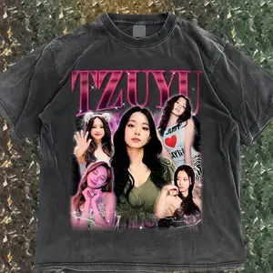 Limited Tzuyu Unisex Shirt for Men and Women 90s , Retro Music Graphic Tee, Casual Wear