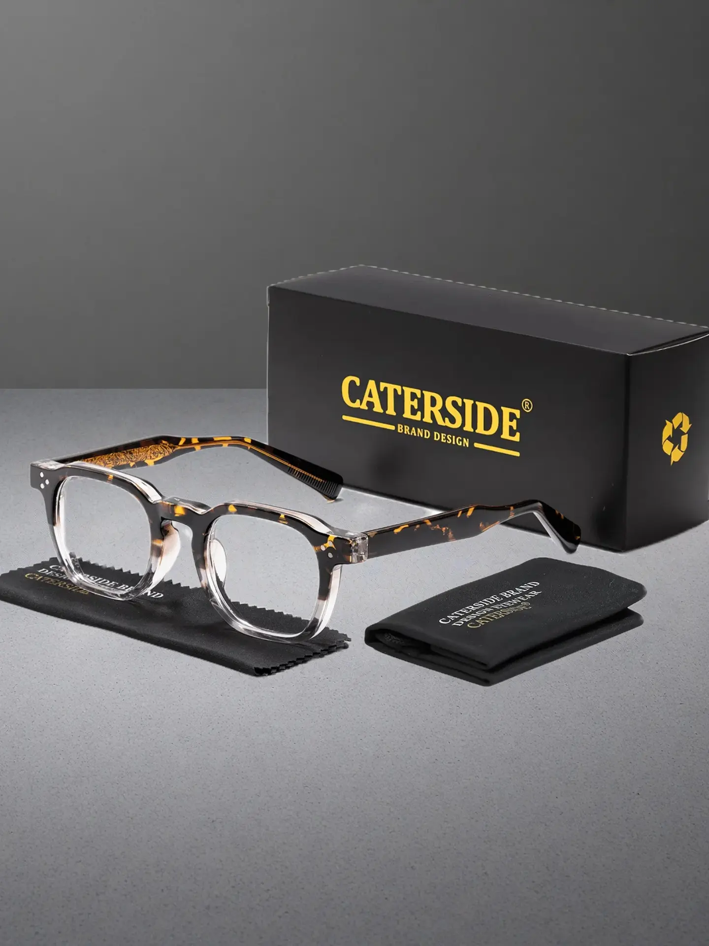 Caterside Retro Tr Classic Frame Eyewear, Anti-Blue Light Design, Suitable for All Seasons, Ideal for Casual Wear & Outdoor Activities