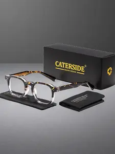 Caterside Retro Tr Classic Frame Eyewear, Anti-Blue Light Design, Suitable for All Seasons, Ideal for Casual Wear & Outdoor Activities