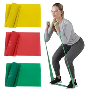 Resistance Bands Set, Beginner Kit, Yellow, Red, Green, Latex Elastic Bands for Exercise