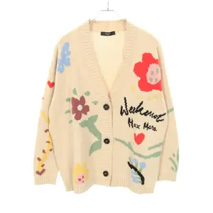 Pre-owned MaxMara Cotton Small Leather Goods Weekend Max Mara Cardigan