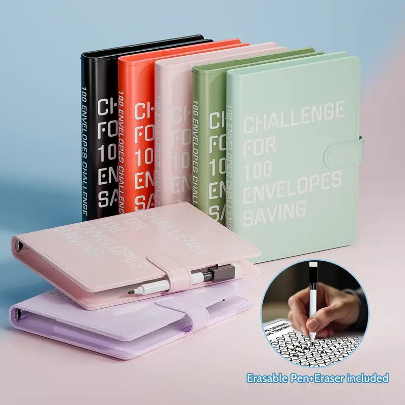 100 Envelopes Savings Challenge – Save $5,050 Fast with A5 Budget Binder & Cash Envelopes – DIY Transparent Planner for Saving & Budgeting Tips