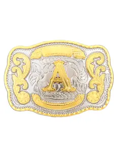 Western Cowboy Style Belt Buckle, Animal Pattern Design, Smooth Closure, Unisex Fashion Accessory, All Seasons Wear