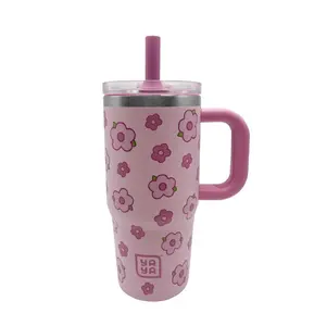 YAYA My First Travel Tumbler for Kids 3+ with Reusable Straw and Spill-Safe Lid, 12oz