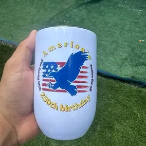 America 250th Birthday Tumbler Patriotic Eagle Drinkware