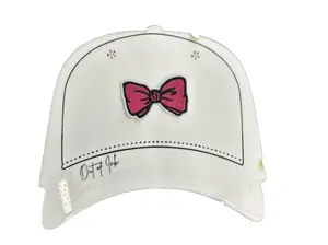 Dark Pink Bow Embroidered Patch