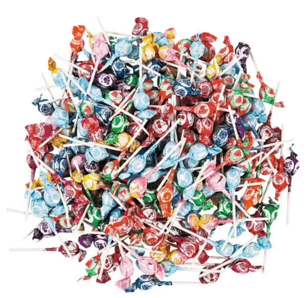 3/4" Bulk 300 Pc. Multicolored Fruit-Flavored Charms Mini Pops