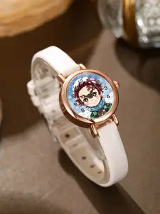 Ghost Slayer Theme Watch, Anime Ladies Quartz Watch, Cute Student Gift, Perfect for Daily Parties, Back-To-School, Thanksgiving Cosplay