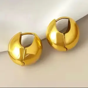 French Chic Minimal Vintage Tiny Hoop Earrings - 16K Gold & Silver Plated