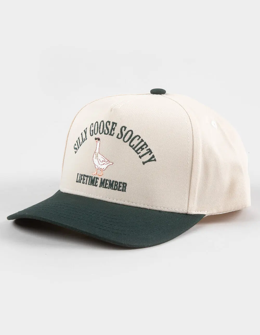 THE HAPPIEST Silly Goose Womens Snapback Hat, Green Combo