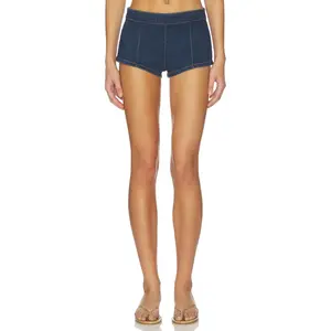 Good American Micro Shorts in Indigo1169