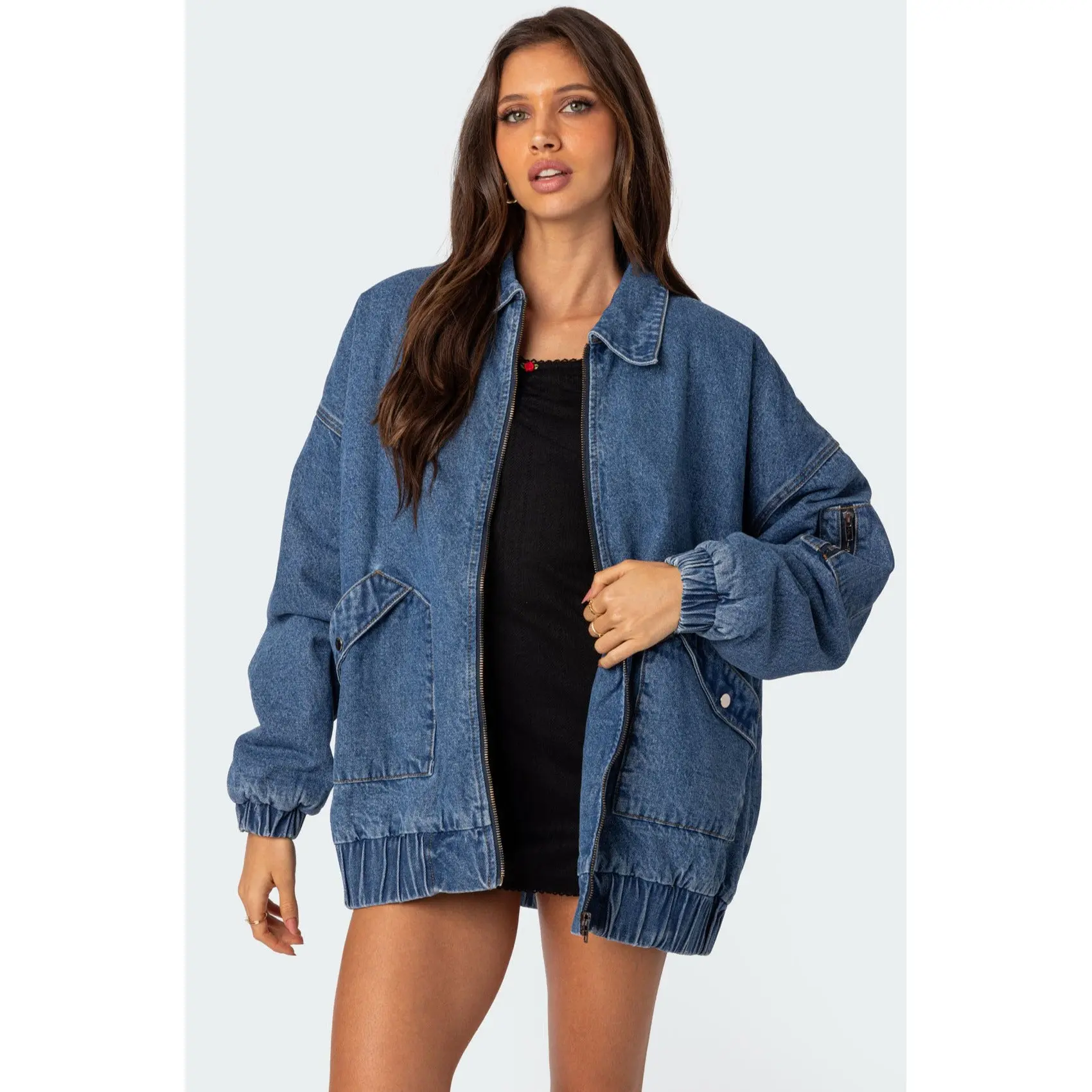 Sophie Oversized Washed Denim Coat