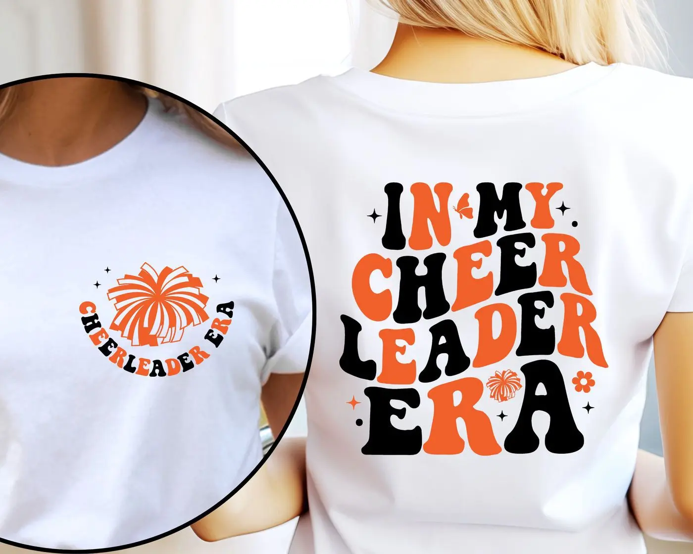 In My Cheerleader Era Shirt, Custom Name Cheerleader Shirt, Back To School Kids Tee, Custom Cheer Shirt, Cheerleader Gift Shirt, Dance Shirt