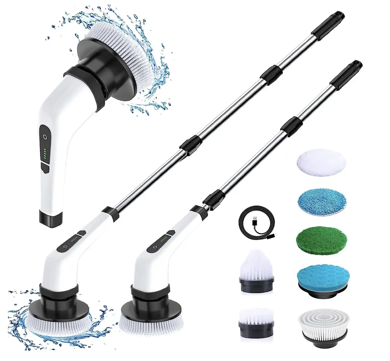 MGLSDeet Spin Scrubber 7 Head Car Cleaning Scrubtastic Mop