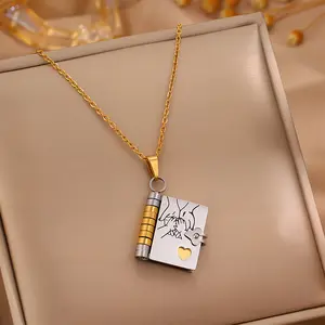 My Incredible Child Book Necklace - A keepsake that opens to 6 engraved pages. The perfect Birthday or Graduation gift of love, to your child from Mom and Dad.