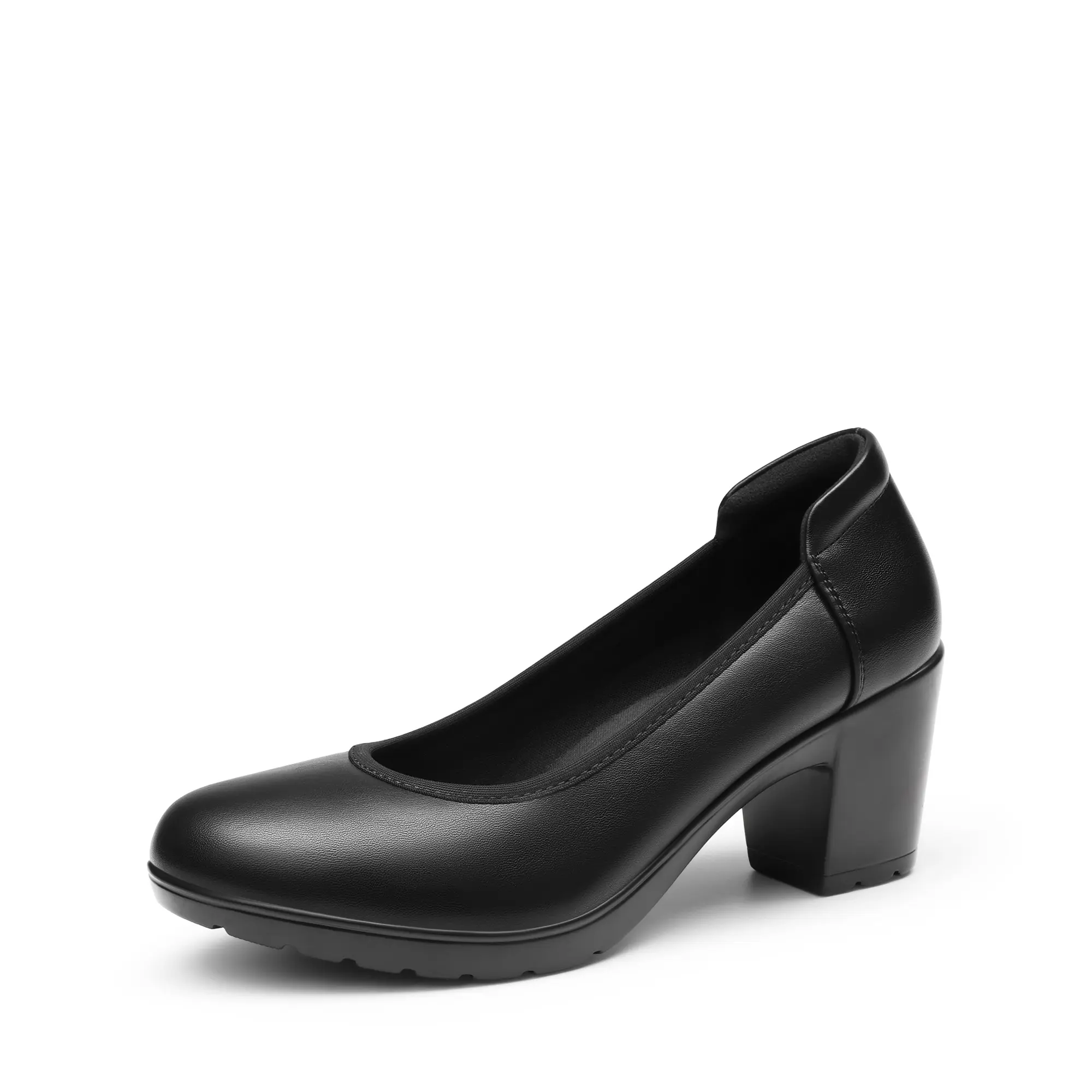 Dream Pairs Women's Edena Chunky Low Block Heel Cuban Pumps with Comfortable Insole, Foam Lining and TPR Outsole Dream Pairs Women's Edena Chunky Low Block Heel Cuban Pumps with Comfortable Insole, Foam Lining and TPR Outsole