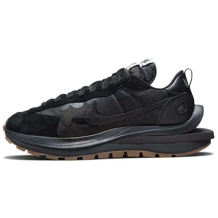 Nike X Sacai VaporWaffle 'Black Gum' Unisex Low Top Casual Footwear, Trainer Shoe DD1875-001