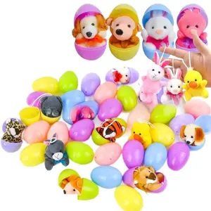 12Pcs 3.1in Colorful Wind-up Or Plush Animals Toy with Eggs Bursting for Kids Prize/24Pcs/36Pcs  gifts for kids