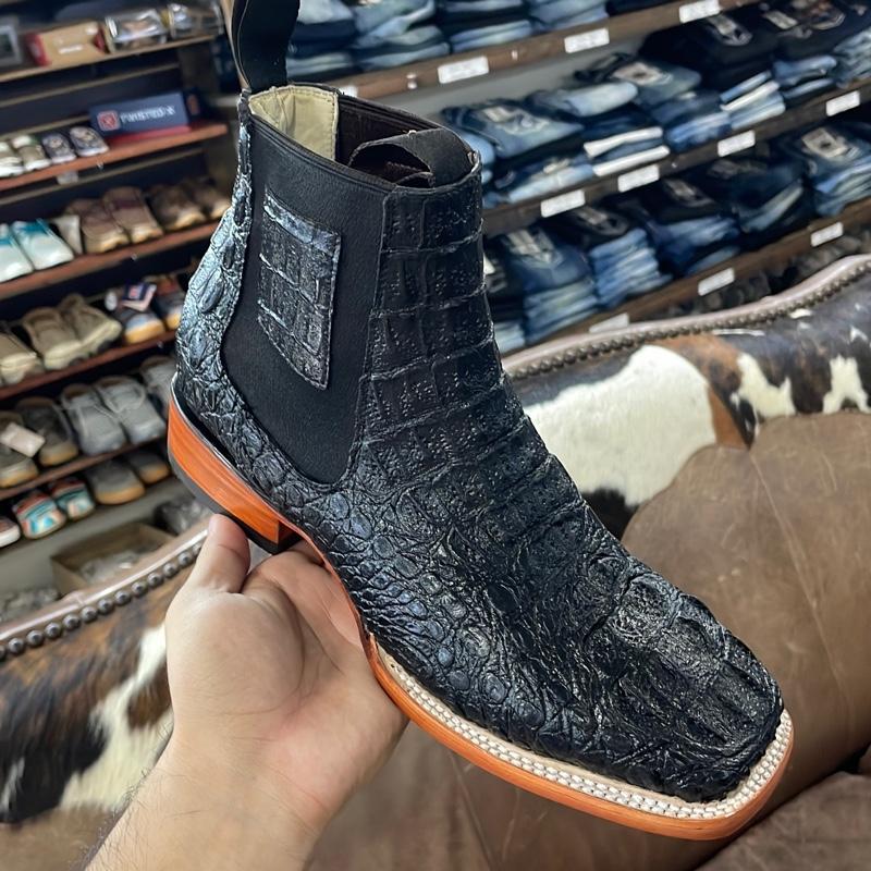 Botín Cocodrilo Nuca grabado Tennessee